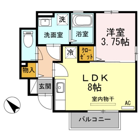 Just The D-roomの物件間取画像